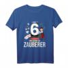 Kinder 6. Geburtstag T-Shirt für Jungen: Erst 6 & Schon Zauberer! Lustiges Geburtstagsgeschenk für Zauberer-Motto Partys