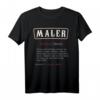 Lustiges Maler T-Shirt mit Wörterbuch Definition - Originelles Geschenk für Maler, Papa, Bruder, Onkel & Opa zum Geburtstag