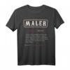 Lustiges Maler T-Shirt mit Wörterbuch Definition - Originelles Geschenk für Maler, Papa, Bruder, Onkel & Opa zum Geburtstag