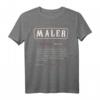 Lustiges Maler T-Shirt mit Wörterbuch Definition - Originelles Geschenk für Maler, Papa, Bruder, Onkel & Opa zum Geburtstag