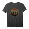 Lustiges Bergsteigen Wandern Herren T-Shirt mit Retro Sonnenuntergang Motiv – Perfekt für alpine Bergsteiger und Naturliebhaber