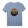 Lustiges Bergsteigen Wandern Herren T-Shirt mit Retro Sonnenuntergang Motiv – Perfekt für alpine Bergsteiger und Naturliebhaber