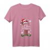 Damen Elfen Schwester - Lustiges Weihnachts T-Shirt für Kinder, Jugendliche & Familie mit V-Ausschnitt, perfekt für Weihnachten, Nikolaus & Festtage