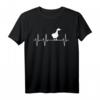 Gans Weihnachtsgans Herzschlag T-Shirt – Originelles Weihnachtsgeschenk für Gänsefreunde, Landwirte, Familien & Trendsetter