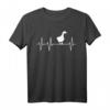 Gans Weihnachtsgans Herzschlag T-Shirt – Originelles Weihnachtsgeschenk für Gänsefreunde, Landwirte, Familien & Trendsetter