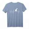 Gans Weihnachtsgans Herzschlag T-Shirt – Originelles Weihnachtsgeschenk für Gänsefreunde, Landwirte, Familien & Trendsetter