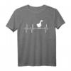 Gans Weihnachtsgans Herzschlag T-Shirt – Originelles Weihnachtsgeschenk für Gänsefreunde, Landwirte, Familien & Trendsetter