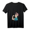 Damen T-Shirt Belarus Anti-Regime - Unterstütze den Kampf gegen die Diktatur mit klassischem V-Ausschnitt