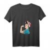 Damen T-Shirt Belarus Anti-Regime - Unterstütze den Kampf gegen die Diktatur mit klassischem V-Ausschnitt