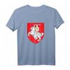 Pagonia Klassisches Belarus Gerb Emblem T-Shirt – Historisches Nationalemblem, ideales Andenkengeschenk für Belarus-Fans, Reisen, Geburtstage, Weihnachten