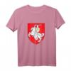 Pagonia Klassisches Belarus Gerb Emblem T-Shirt – Historisches Nationalemblem, ideales Andenkengeschenk für Belarus-Fans, Reisen, Geburtstage, Weihnachten