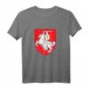 Pagonia Klassisches Belarus Gerb Emblem T-Shirt – Historisches Nationalemblem, ideales Andenkengeschenk für Belarus-Fans, Reisen, Geburtstage, Weihnachten