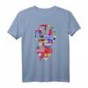 Internationale Flaggen Peacezeichen Hippie Weltreise T-Shirt - Perfekt für Weltenbummler, Abenteurer und Reiseliebhaber