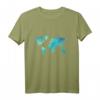 Weltkarte Watercolor Aquarell T-Shirt Europa, Asien, Amerika – Geschenk für Reisende, Austauschschüler & Freunde, Symbol für Liebe & Vielfalt
