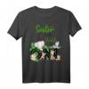 Sister of The Wild One | Dschungeltier Geburtstag T-Shirt für Erwachsene – Lustiges Geschenk für Geschwister, Eltern & Freunde zum Geburtstag