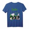 Sister of The Wild One | Dschungeltier Geburtstag T-Shirt für Erwachsene – Lustiges Geschenk für Geschwister, Eltern & Freunde zum Geburtstag
