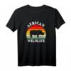 Nashorn Afrika Tier Tiere Retro T-Shirt – Geschenkidee für Nashornliebhaber, Wildtier- und Afrika-Fans für Damen, Herren & Kinder