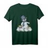 Kleiner Schneemann mit Besen Wintermotiv T-Shirt – Kuscheliges Weihnachts- und Wintergeschenk für Kinder, Jungen und Mädchen