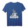 Kleiner Schneemann mit Besen Wintermotiv T-Shirt – Kuscheliges Weihnachts- und Wintergeschenk für Kinder, Jungen und Mädchen