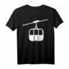 Seilbahn T-Shirt für Wintersportfans - Klassisch geschnitten mit Gondel-Design, perfekt für Berg- und Skiliftliebhaber