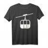 Seilbahn T-Shirt für Wintersportfans - Klassisch geschnitten mit Gondel-Design, perfekt für Berg- und Skiliftliebhaber