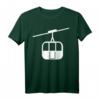Seilbahn T-Shirt für Wintersportfans - Klassisch geschnitten mit Gondel-Design, perfekt für Berg- und Skiliftliebhaber