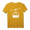 Seilbahn T-Shirt für Wintersportfans - Klassisch geschnitten mit Gondel-Design, perfekt für Berg- und Skiliftliebhaber