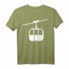 Seilbahn T-Shirt für Wintersportfans - Klassisch geschnitten mit Gondel-Design, perfekt für Berg- und Skiliftliebhaber