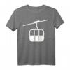 Seilbahn T-Shirt für Wintersportfans - Klassisch geschnitten mit Gondel-Design, perfekt für Berg- und Skiliftliebhaber