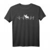Elch Herzschlag Rentier Hirsch Skandinavisches T-Shirt – Perfekt für Weihnachten, Winter & Nordlicht-Liebhaber