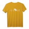 Elch Herzschlag Rentier Hirsch Skandinavisches T-Shirt – Perfekt für Weihnachten, Winter & Nordlicht-Liebhaber