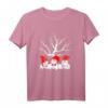 Niedliche drei Gartenzwerge Weihnachts-T-Shirt mit Winterbaum - Perfekt für Familie, Schule, Arbeit & festliche Anlässe