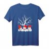 Niedliche drei Gartenzwerge Weihnachts-T-Shirt mit Winterbaum - Perfekt für Familie, Schule, Arbeit & festliche Anlässe