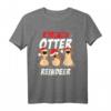 Witziges Otter Reindeer Weihnachten T-Shirt – Lustiges Winter- und Weihnachtsdesign für Natur- und Tierliebhaber, Familie & Freunde