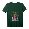 Damen Drei nordische Zwerge Winter Weihnachten T-Shirt mit V-Ausschnitt – Lustiges Weihnachtsoutfit für Kinder und Erwachsene, perfekt als Geschenk für Zwergen- und Tierliebhaber