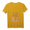 Damen Drei nordische Zwerge Winter Weihnachten T-Shirt mit V-Ausschnitt – Lustiges Weihnachtsoutfit für Kinder und Erwachsene, perfekt als Geschenk für Zwergen- und Tierliebhaber
