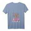 Damen Drei nordische Zwerge Winter Weihnachten T-Shirt mit V-Ausschnitt – Lustiges Weihnachtsoutfit für Kinder und Erwachsene, perfekt als Geschenk für Zwergen- und Tierliebhaber
