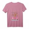 Damen Drei nordische Zwerge Winter Weihnachten T-Shirt mit V-Ausschnitt – Lustiges Weihnachtsoutfit für Kinder und Erwachsene, perfekt als Geschenk für Zwergen- und Tierliebhaber