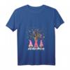 Damen Drei nordische Zwerge Winter Weihnachten T-Shirt mit V-Ausschnitt – Lustiges Weihnachtsoutfit für Kinder und Erwachsene, perfekt als Geschenk für Zwergen- und Tierliebhaber