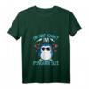 Damen T-Shirt mit Spruch 'I'm Not Short I'm Penguin Size' - Niedliches Pinguin Design, V-Ausschnitt, Geschenkidee für Pinguin-Fans