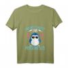 Damen T-Shirt mit Spruch 'I'm Not Short I'm Penguin Size' - Niedliches Pinguin Design, V-Ausschnitt, Geschenkidee für Pinguin-Fans