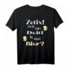 Zefix-Spruch Wo zum Deifi is mei Bier T-Shirt – Lustiges Trachtenshirt für Oktoberfest, Volksfeste & Bayern-Fans