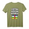 Zentralafrikanische Republik T-Shirt mit Flagge – Stolzes Heimatland für Fans bei Feiertagen und Sportturnieren