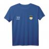 Zypern Flagge Fußball T-Shirt mit Nummer 22 – Souvenir, Geschenk & Fanartikel für Nationalstolz